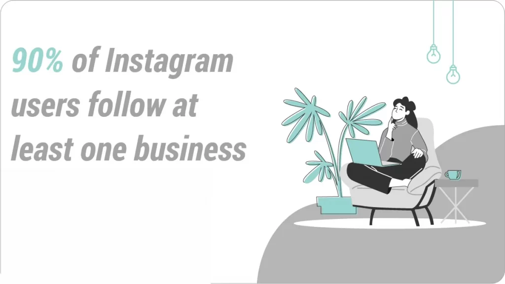 90% of Instagram users follow at least one business.