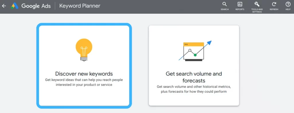 Conduct Keyword Research- Discover Keywords on Google Keyword Planner