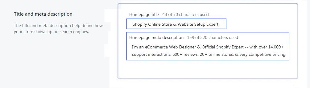Meta Title and Meta Description