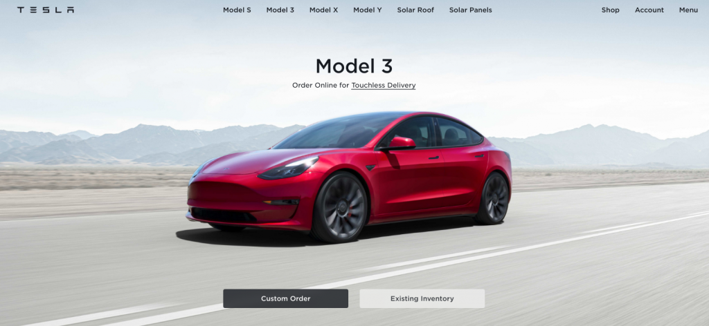 SEO Landing Page-Tesla