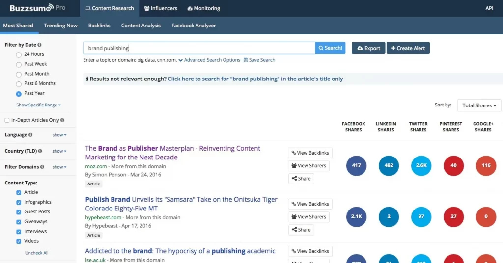 what it does - buzzsumo