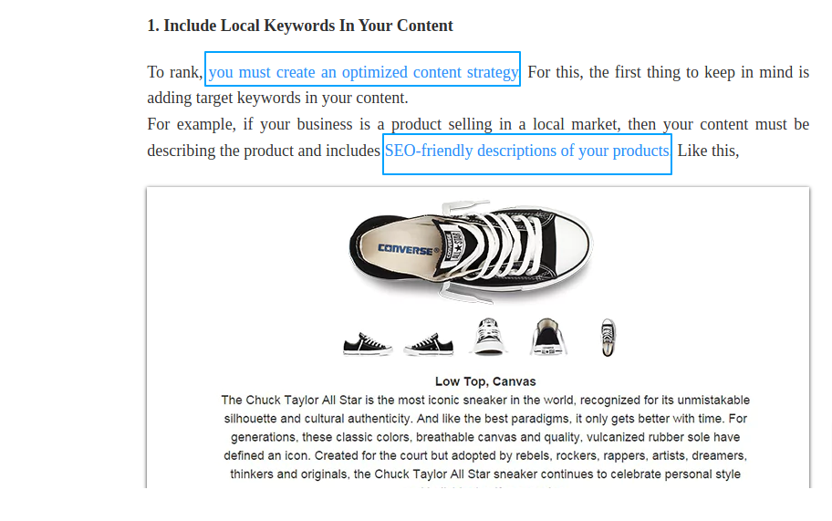 improve interlinking strategy