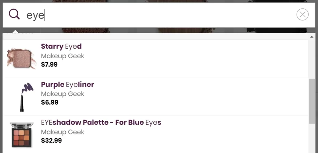 Improve Navigation - Provide Visuals of Search query