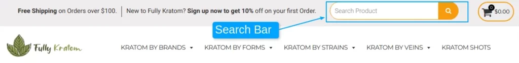 Optimize Navigation - easy to use search bar