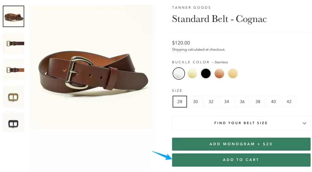 Optimize Product Pages - Have a clear CTA button