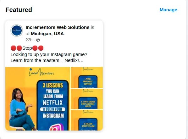 Add Featured Image for Facebook SEO