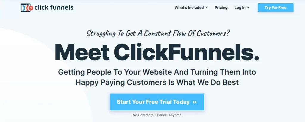 Lead Generation Tools- ClickFunnels
