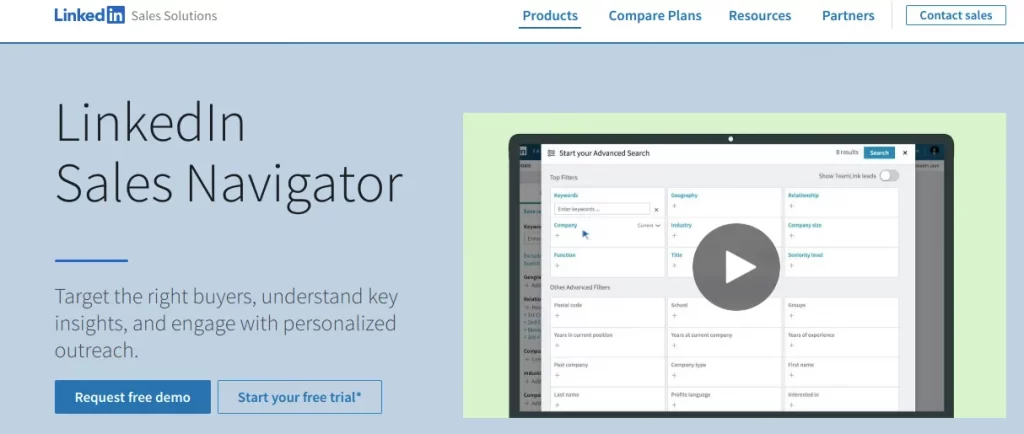 Lead Generation Tools- LinkedIn Sales Navigator