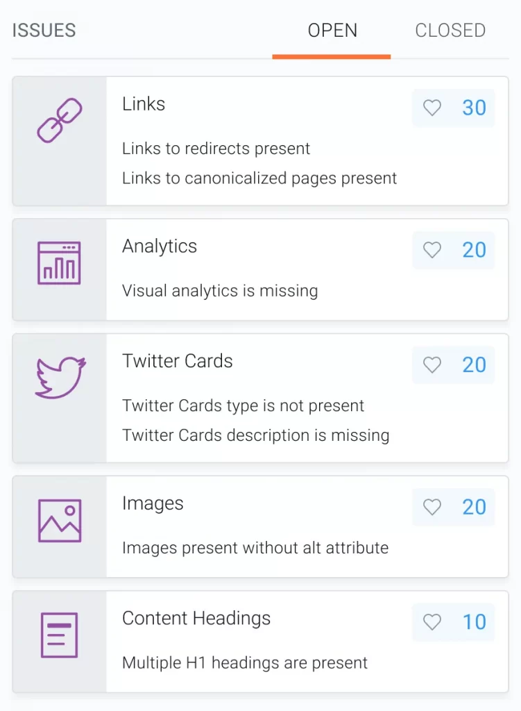 SEO Audit Tools- ContentKing-SEOAudit-Features
