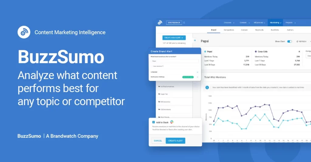 seo competitor analysis tools - buzzsumo