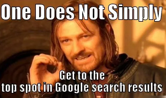 Google's Top Spot -Meme