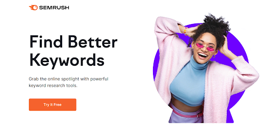 tools to find keywords- SEMrush