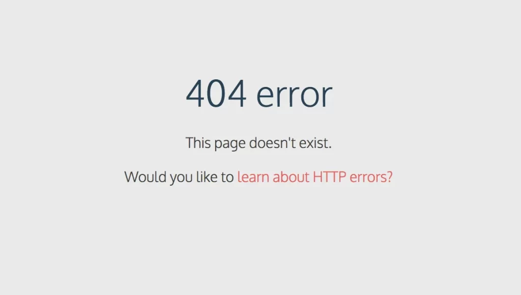 404 errors