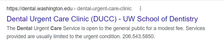 Dental website meta tags