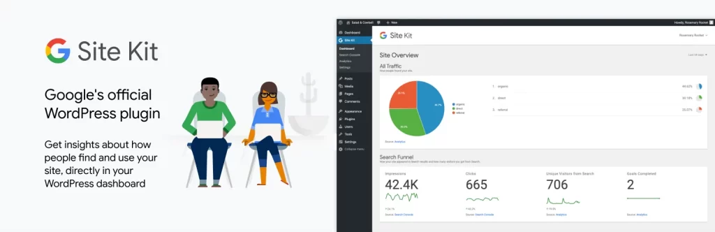 GTM plugins - Site kit by Google
