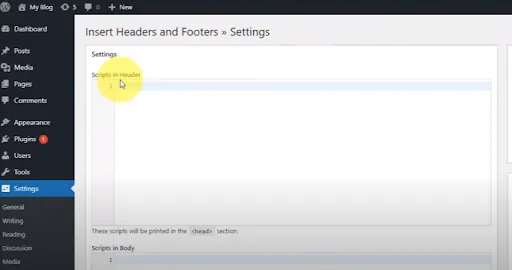 go to settings