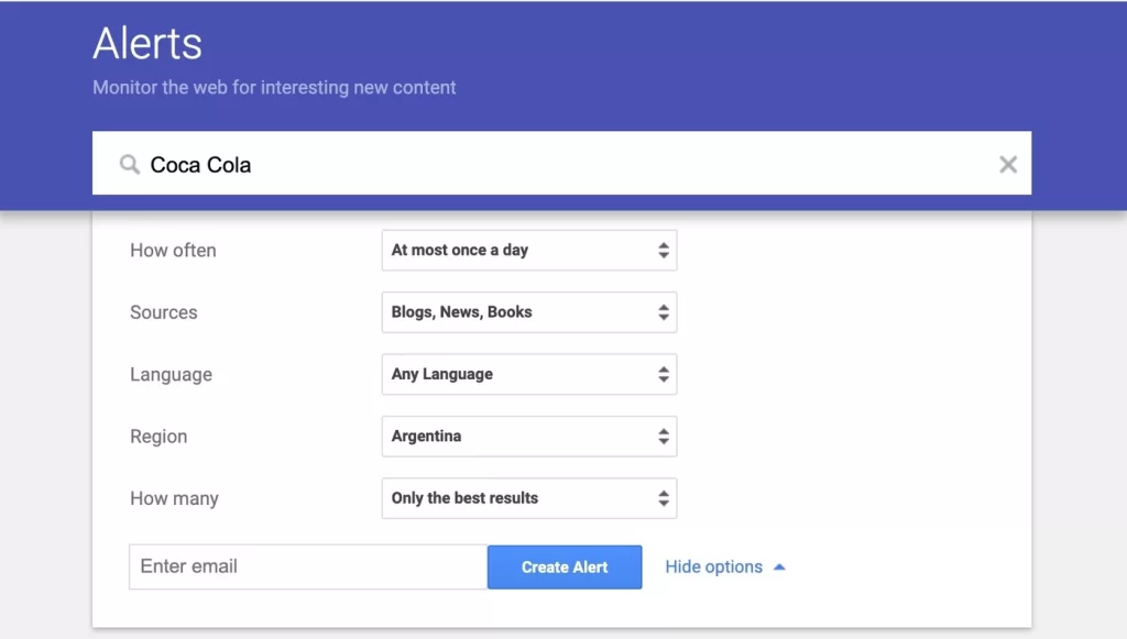 google alerts