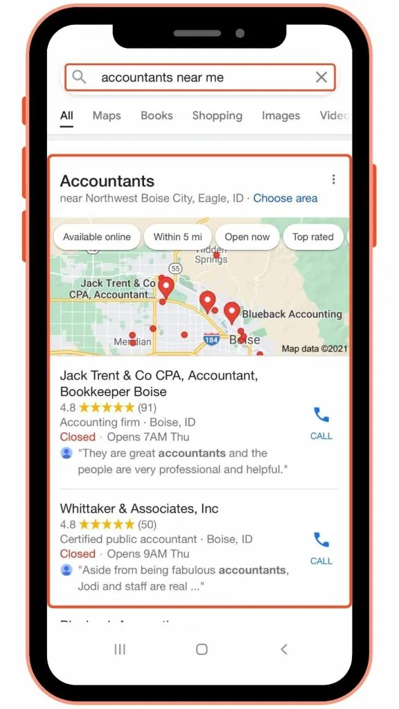 Increase Your website's visibility with local SEO for accountants