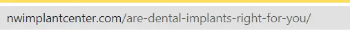 SEO optimized URL