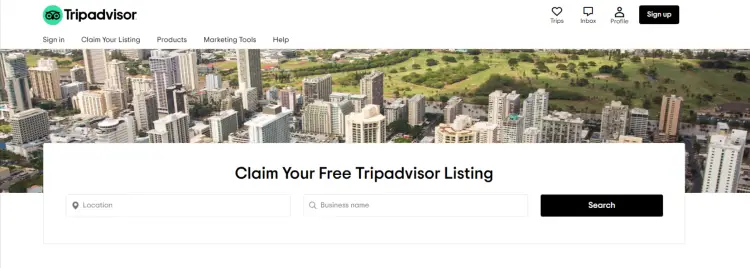 hotel SEO - tripadvisor
