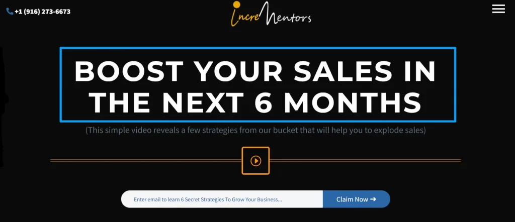 header tag of Incrementors