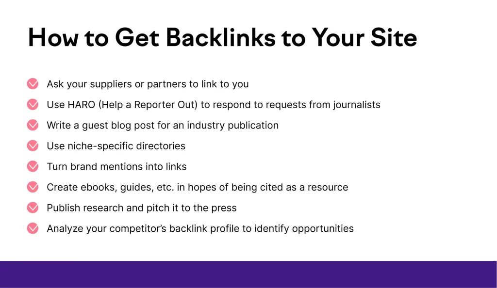 how to get backlinks to your site