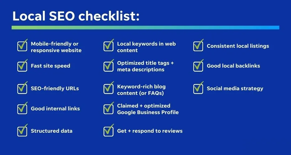 local seo checklist