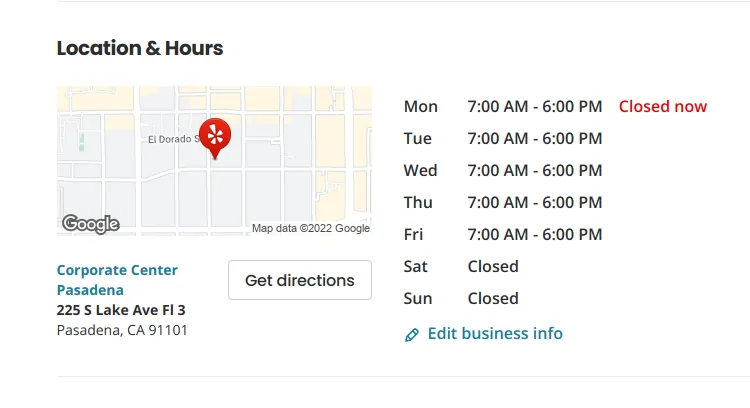 provide accurate NAP details- location, timings, name, address, phone number