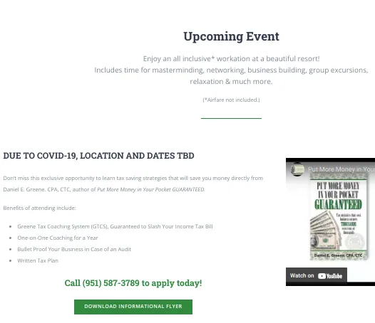 tell users about upcoming events to drive their attention