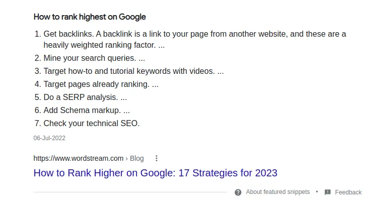 types of content to write- list form SEO content