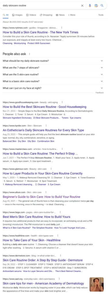 Conduct a competitor analysis- top competitors in the SERPs