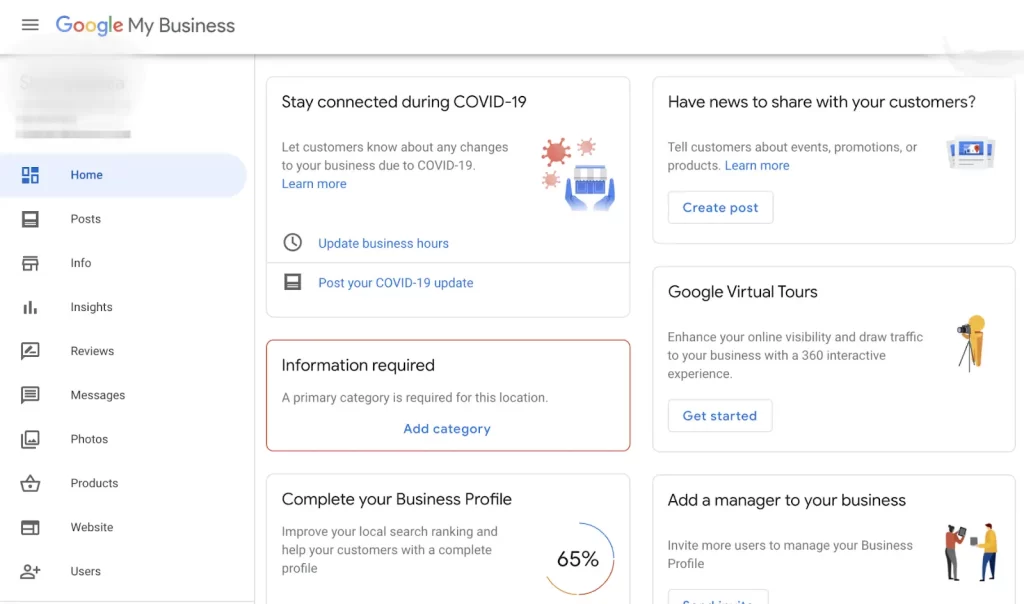 Google my business