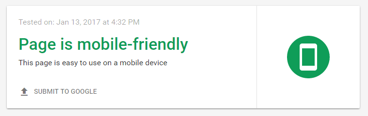 mobile- friendly pages