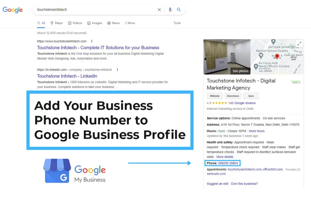 add "Google My Business"