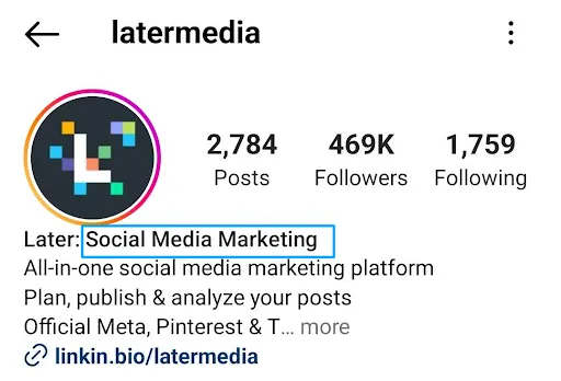 latermedia - added keyword in profile name