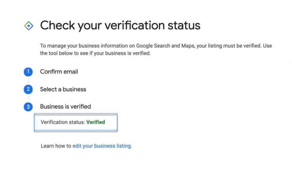 check verification status