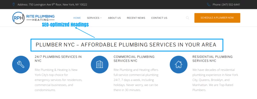 Importance of On Page SEO in plumbing website improves search engine rankings Importance of On Page SEO in plumbing website- improves search engine rankings