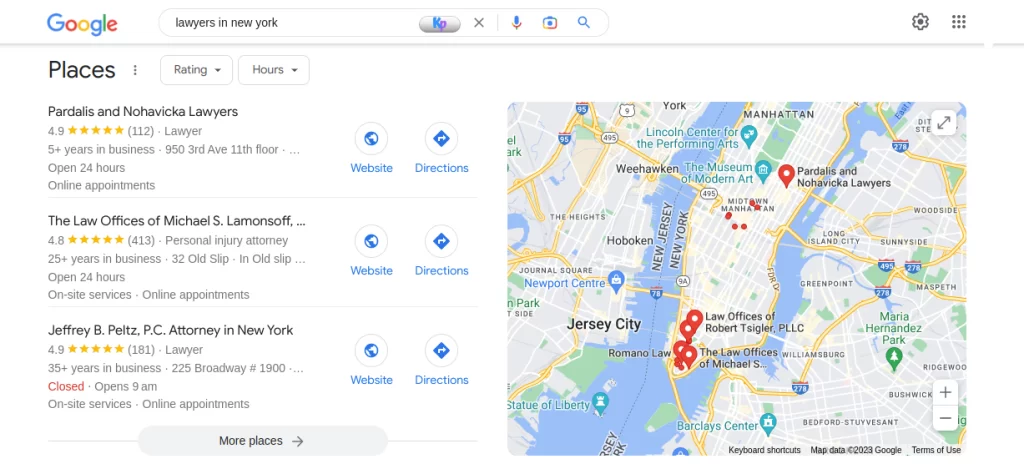 results varied from keywords to keywords