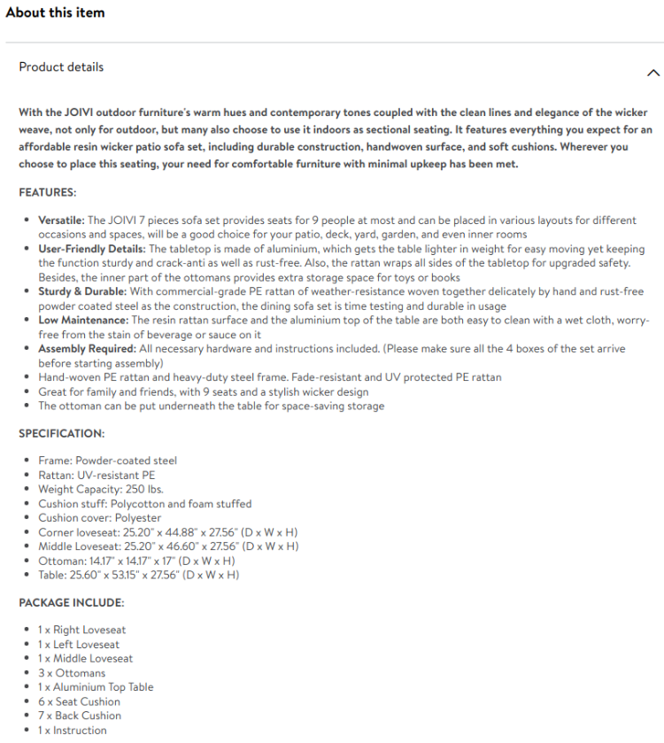 Provide Detailed And Unqiue SEO Description For Each Product