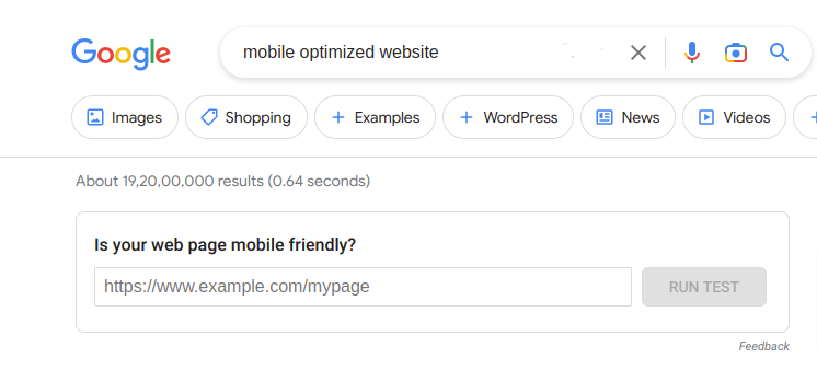 mobile optimized website Google Search mobile optimized website