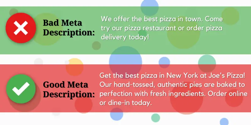 Bad Meta & Good Meta Description