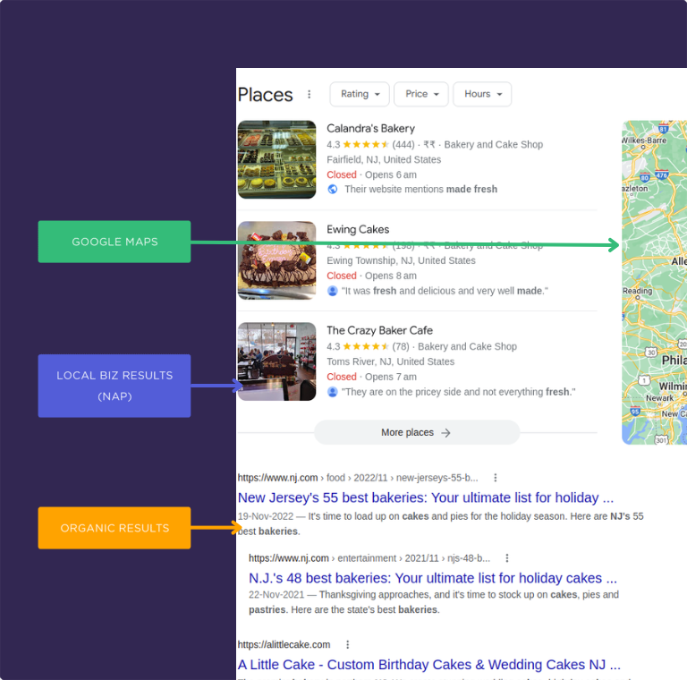 List the services and keywords related to it to improve your chances of appearing in Google map pack
