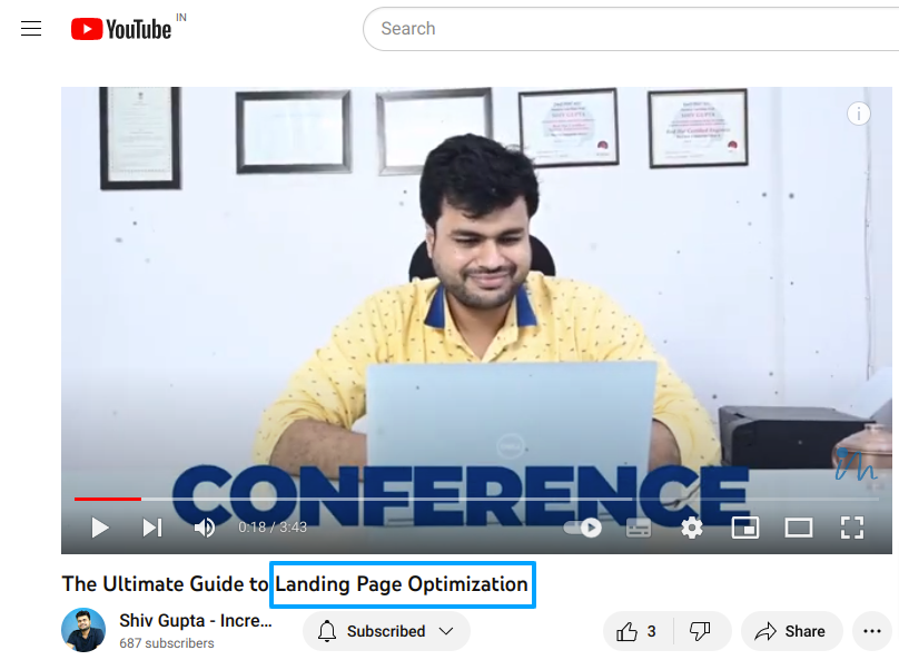 my video keyword optimized - the ultimate guide to landing page optimization
