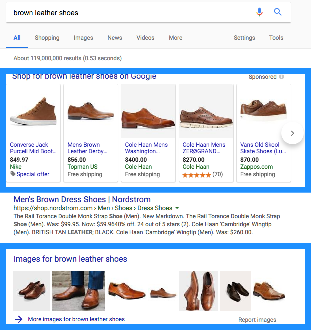 brown leather shoes - rich snippet