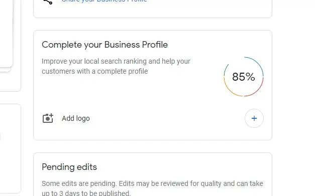 complete your business profile