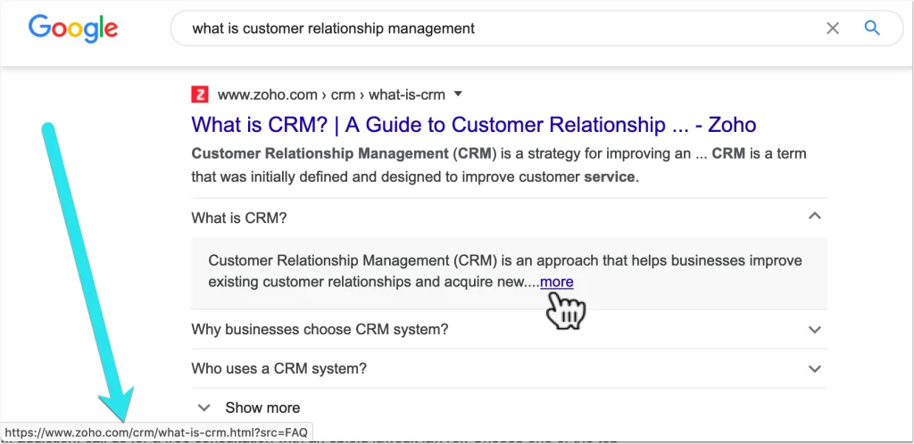 faqs schema of website - rich snippet