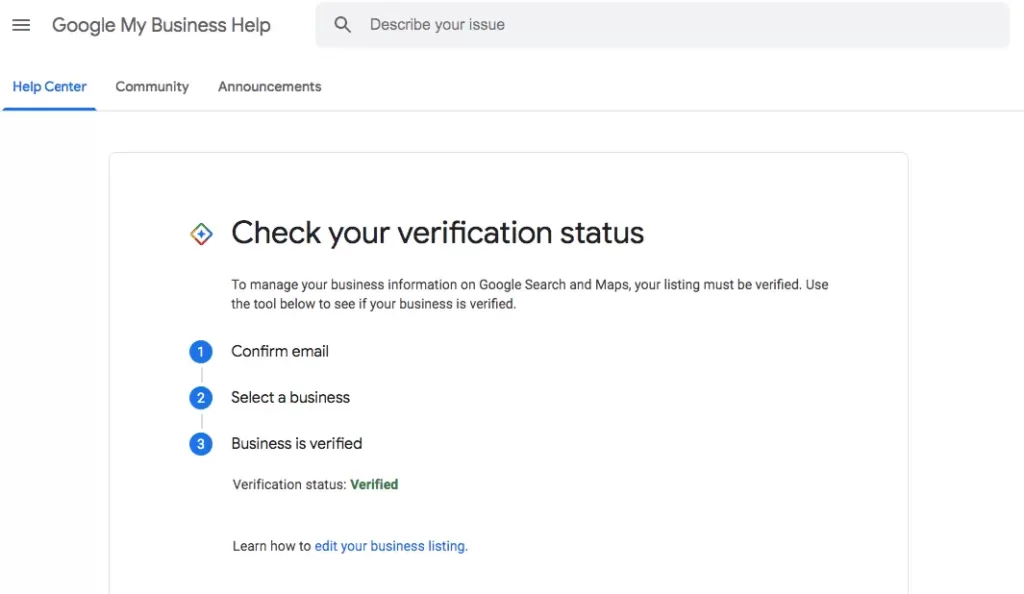 verify your business