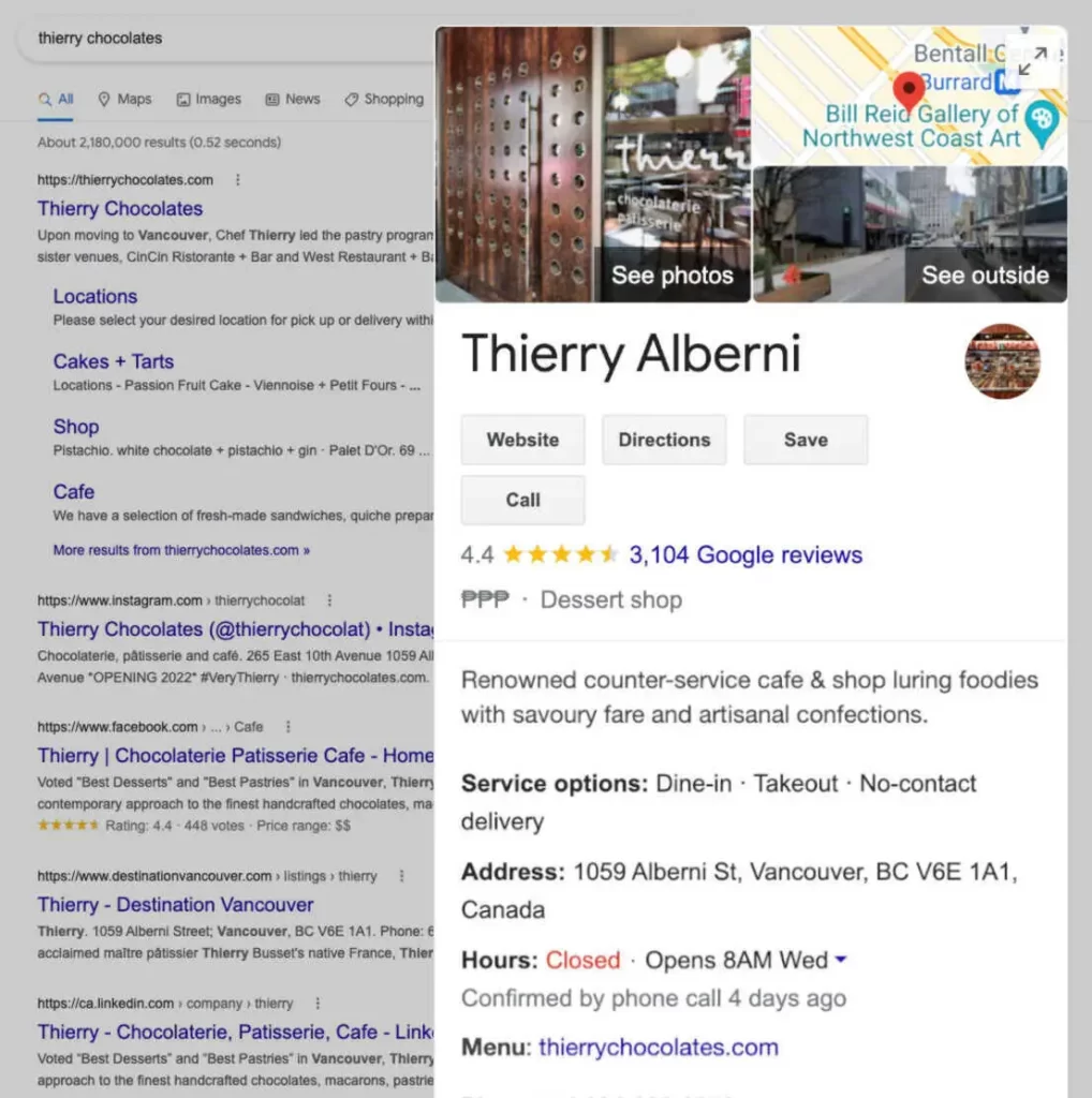 A complete and accurate business profile