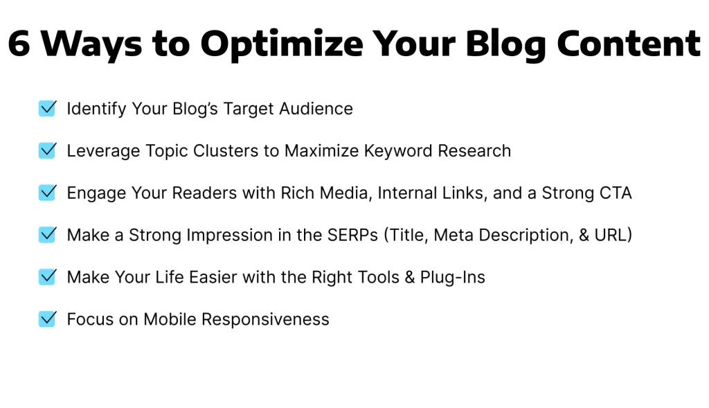 6 ways to optimize your blog content