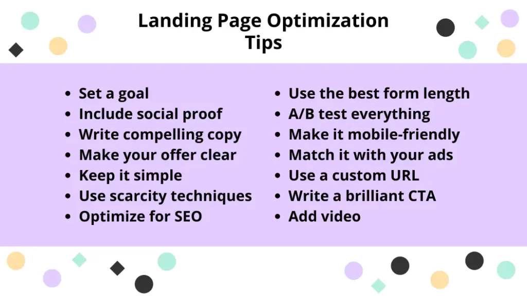 Landing page optimization tips